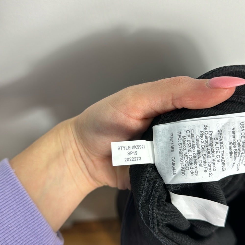 Madewell 10" High-Rise Roadtripper Jeggings Button-Front Edition Black‎ 37 Tall - Picture 12 of 16